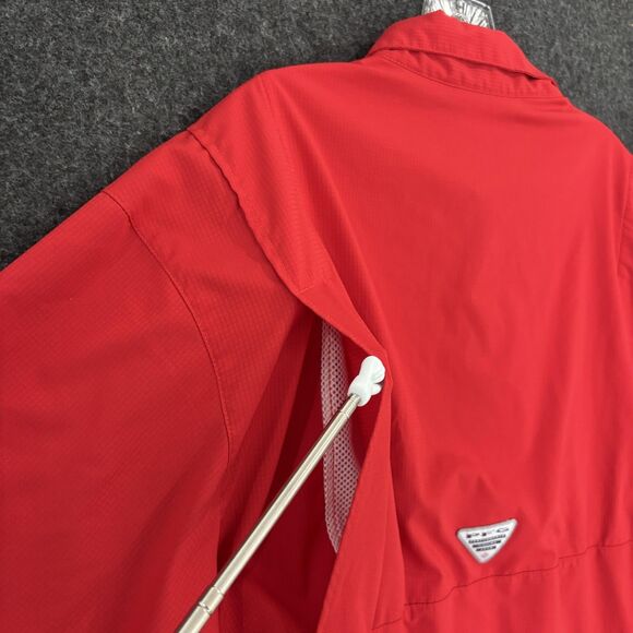 Ole Miss Rebels Shirt Men's XL Red Short Sleeve Omni-Shade Vented Pockets - Picture 5 of 10